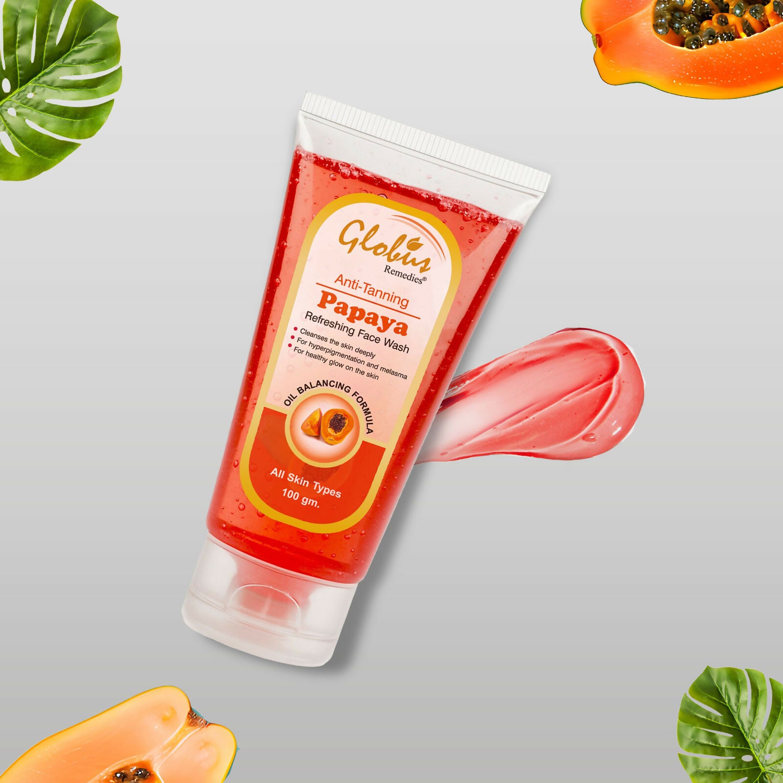 Globus Remedies Papaya Face Wash