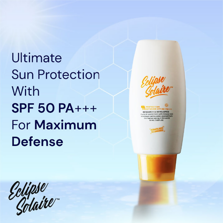 Eclipse Solaire Aqua Fusion Sunscreen - 5X Protection With SPF 50 PA+++ - Distacart