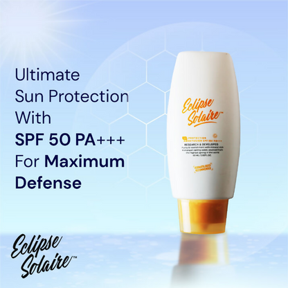 Eclipse Solaire Aqua Fusion Sunscreen - 5X Protection With SPF 50 PA+++ - Distacart