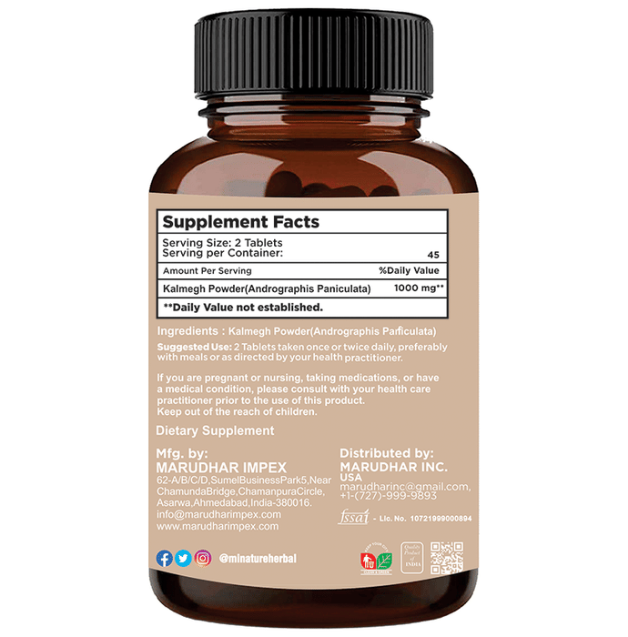 Minature Kalmegh Tablet