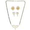 AanyaCentric Gold Plated Mangalsutra with Pendant, 2 Pair Earrings - Distacart