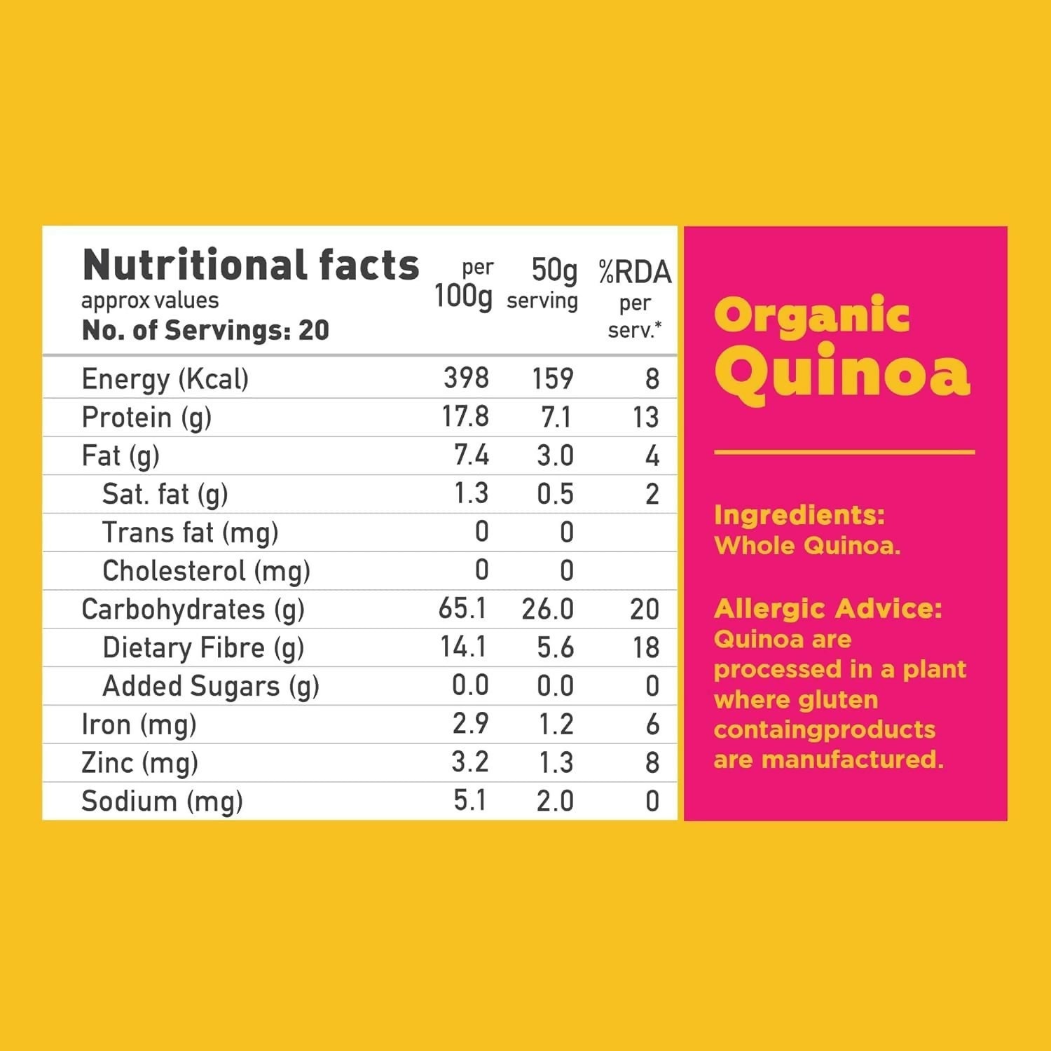 Yoga Bar Whole Quinoa Pouch