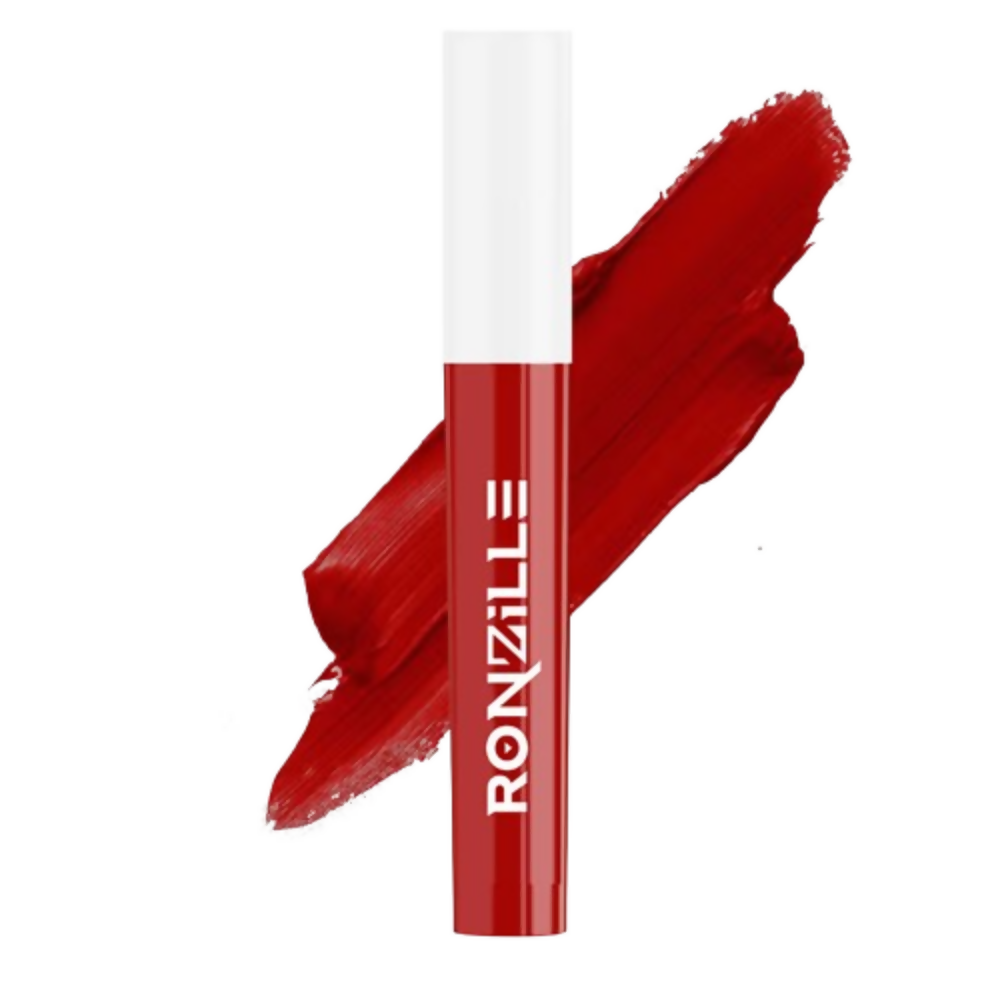 Ronzille Non Transfer Matte Liquid Lipstick Plus Lip Gloss - Reds And Maroons - Dista