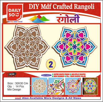 Stickerbazaar MDF Crafted Rangoli - Distacart