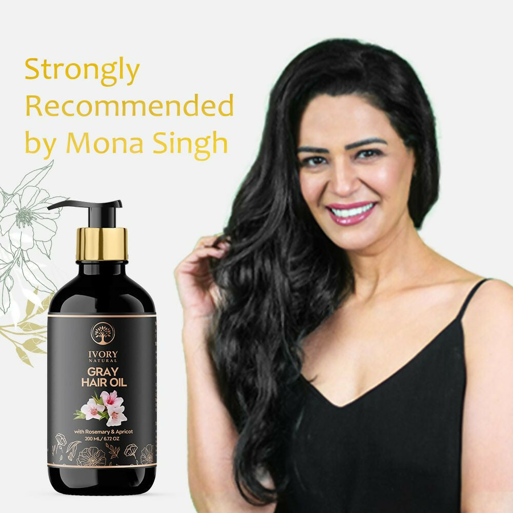 Ivory Natural Gray Oil Restore Natural Black Hair And Shine - Distacart
