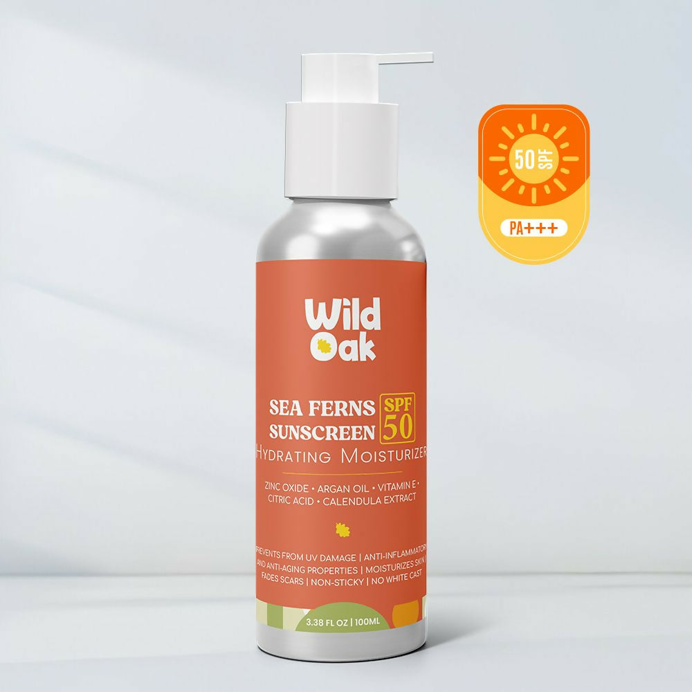 Wild Oak Sea Ferns (SPF 50) Sunscreen Hydrating Moisturizer - Distacart