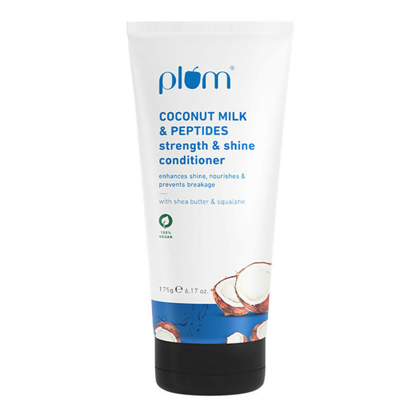 Plum Coconut Milk & Peptides Conditioner For Soft, Shiny Hair - Distacart