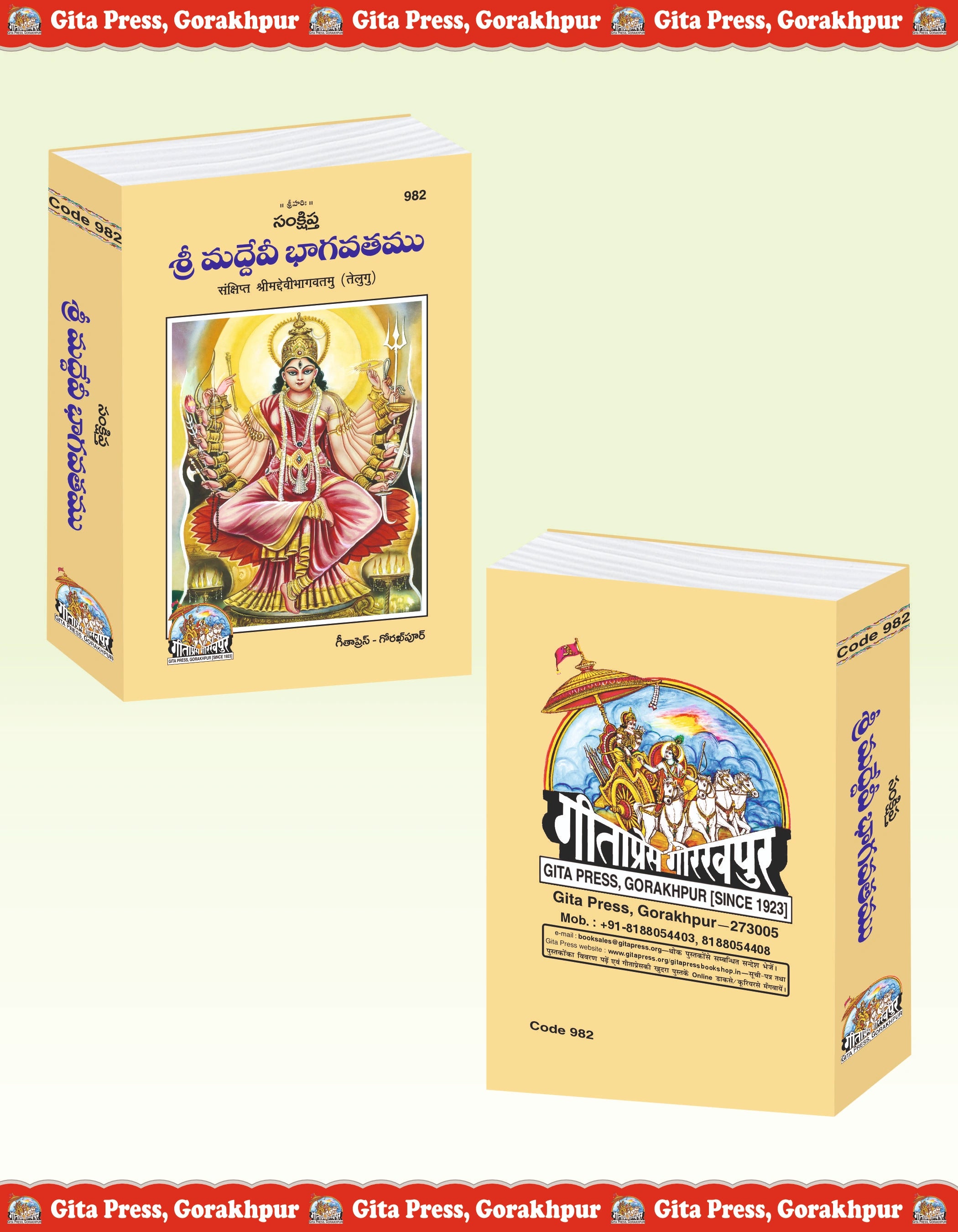 Sankshipta Sri Maddevi Bhagavatamu (Telugu) – Concise Śrīmad Devi Bhāgavatam by - Dista