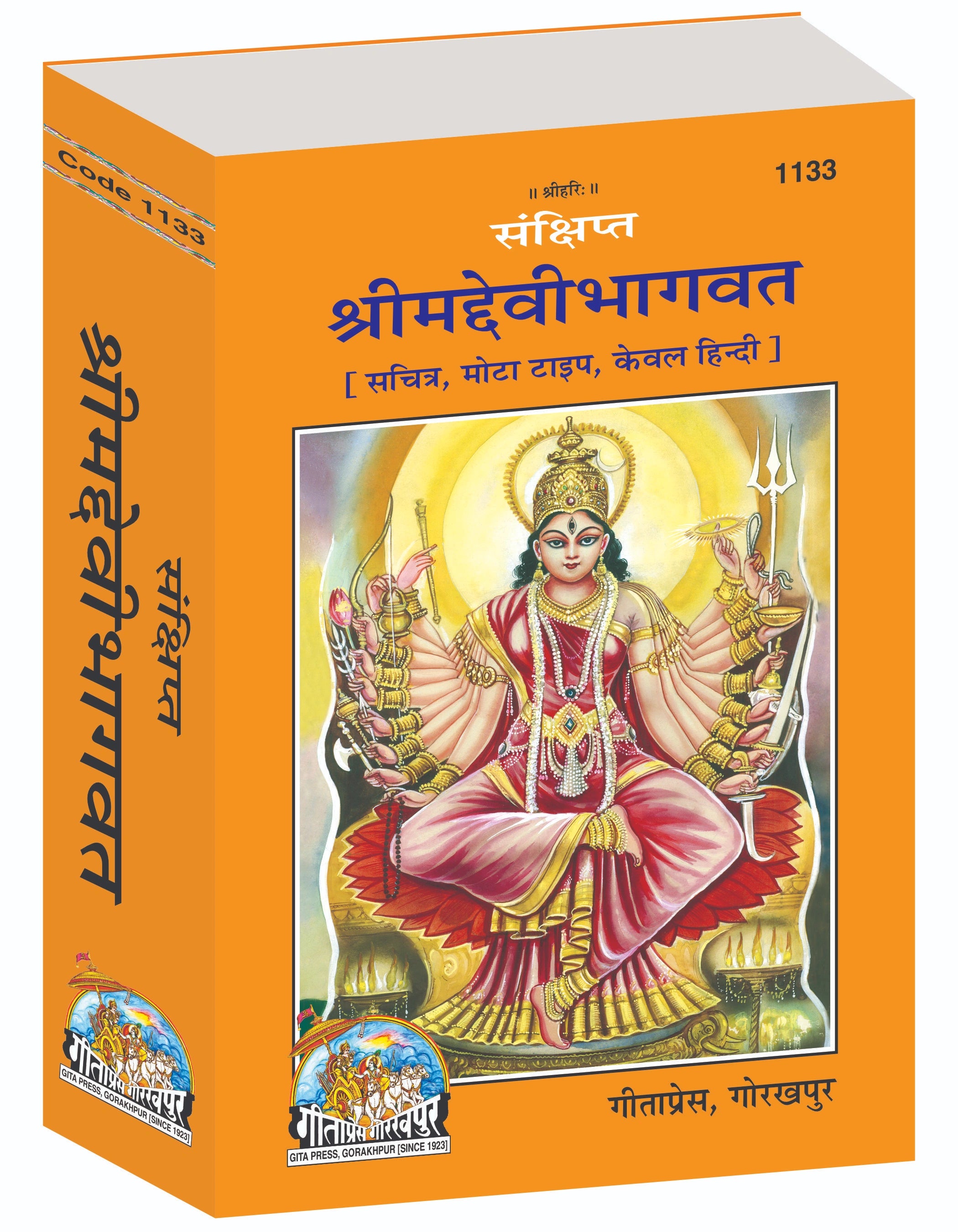 Sankshipt Shrimad Devi Bhagavat – Illustrated Hindi Edition in Large Print by