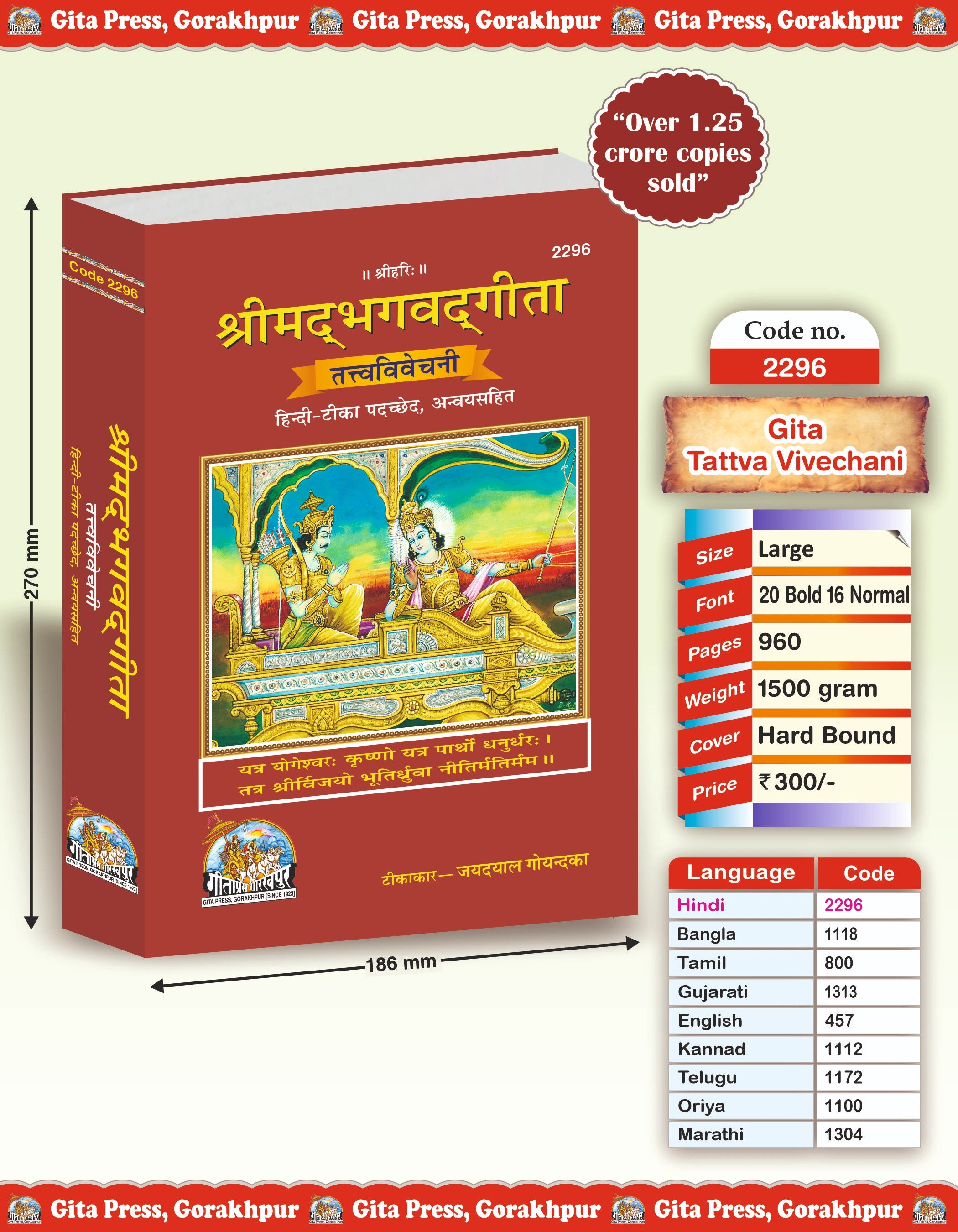 Gita Tattva Vivechani by Shri Jayadayal Ji Goyandka (Hindi) - Dista
