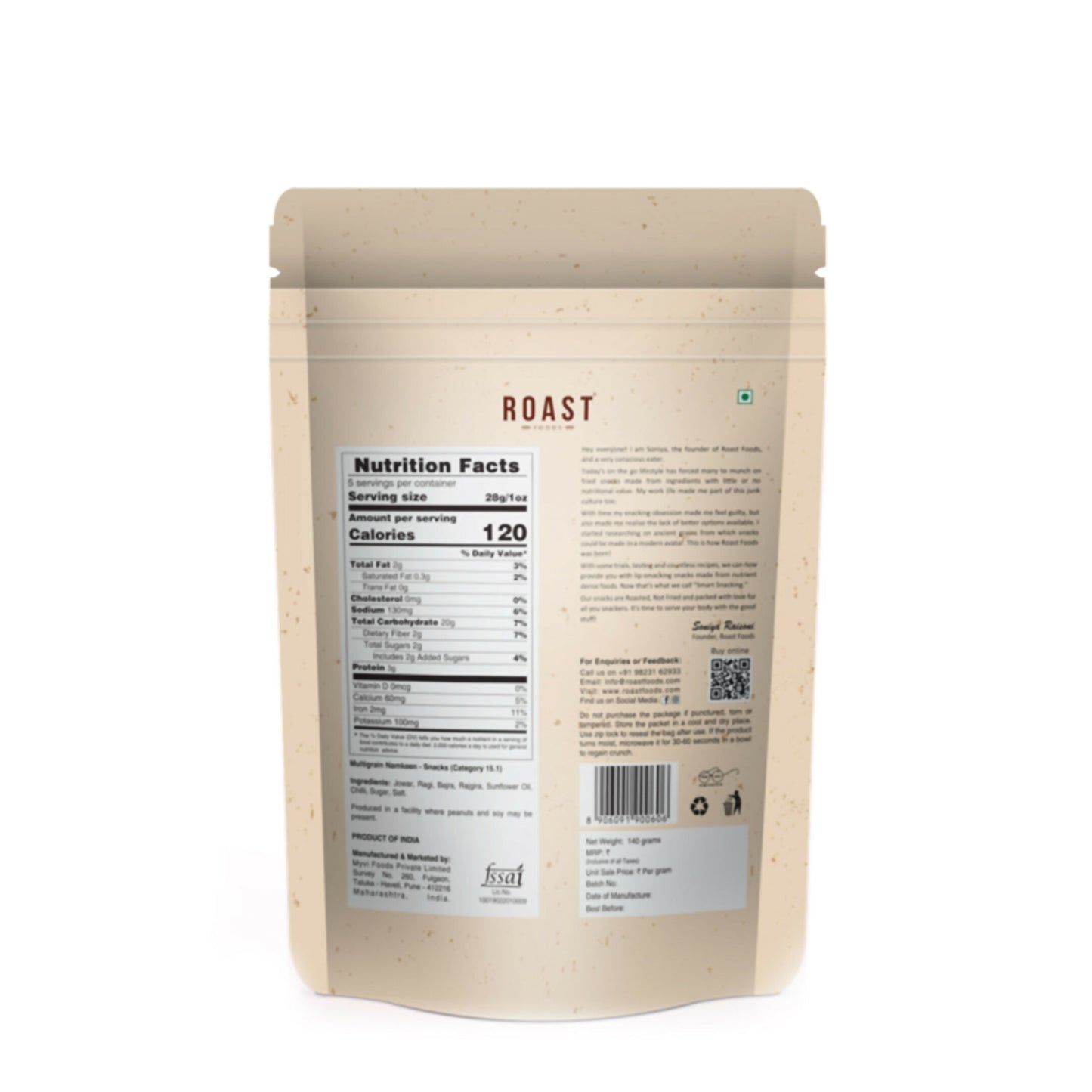 Roast Foods Millet Namkeen - Distacart