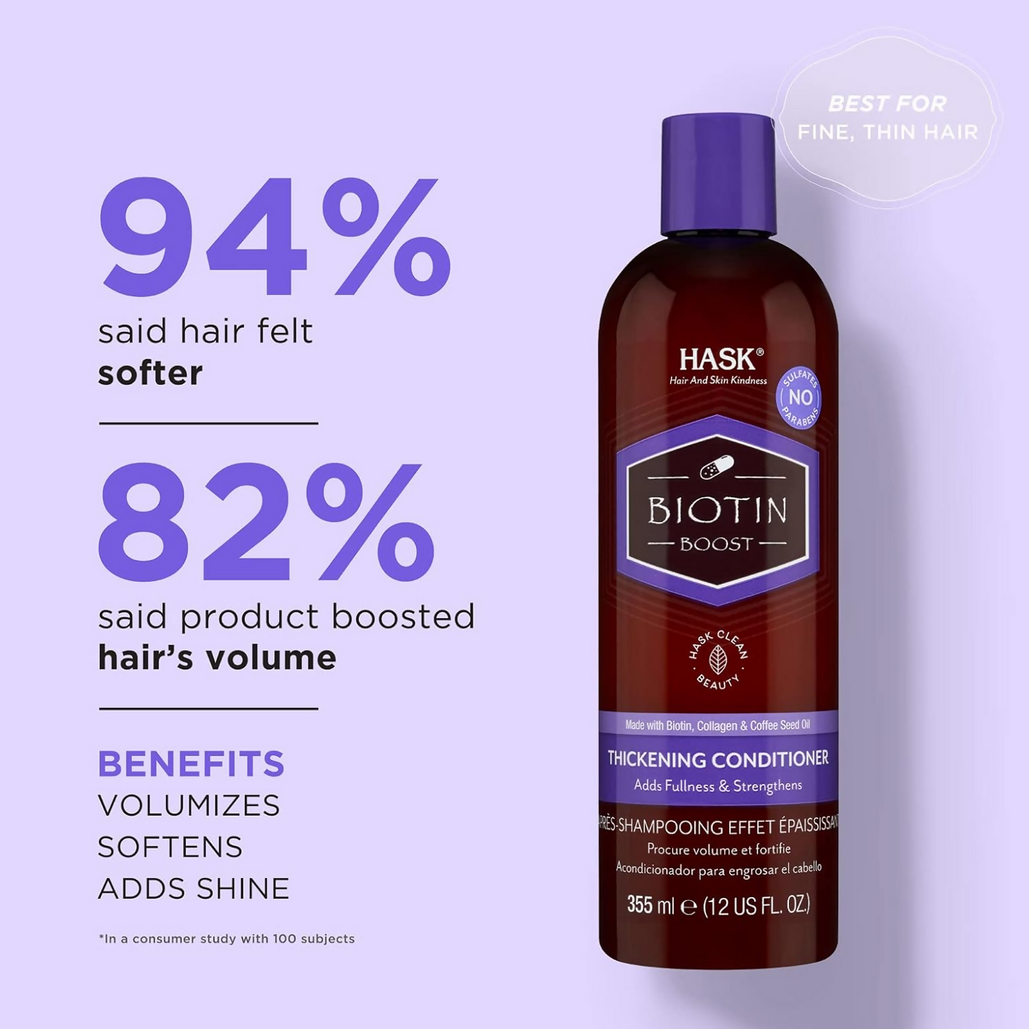 HASK Argan Oil Biotin Boost Thickening Conditioner - Distacart