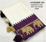 Thumbnail for Lavender Silk Zari Woven Saree with Unstitched Blouse - Hiral Fashion - Distacart