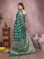 Thumbnail for Aastha Fashion Light Green Soft Organza Silk Weaving Saree - Distacart