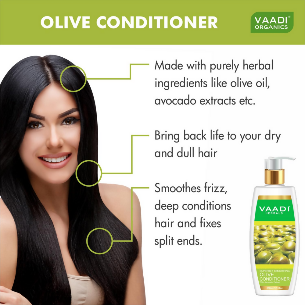 Vaadi Herbals Amla Shikakai Hair Fall and Damage Control Shampoo & Olive Conditioner