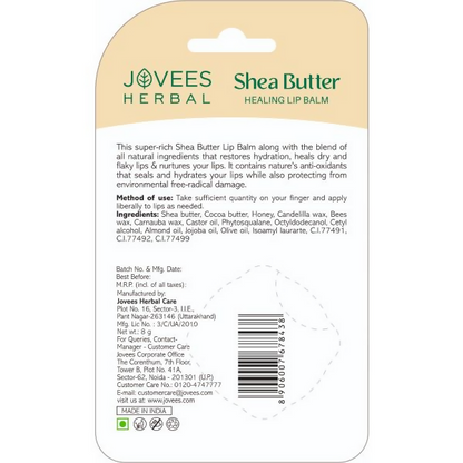 Jovees Shea Butter Healing Lip Balm - Distacart