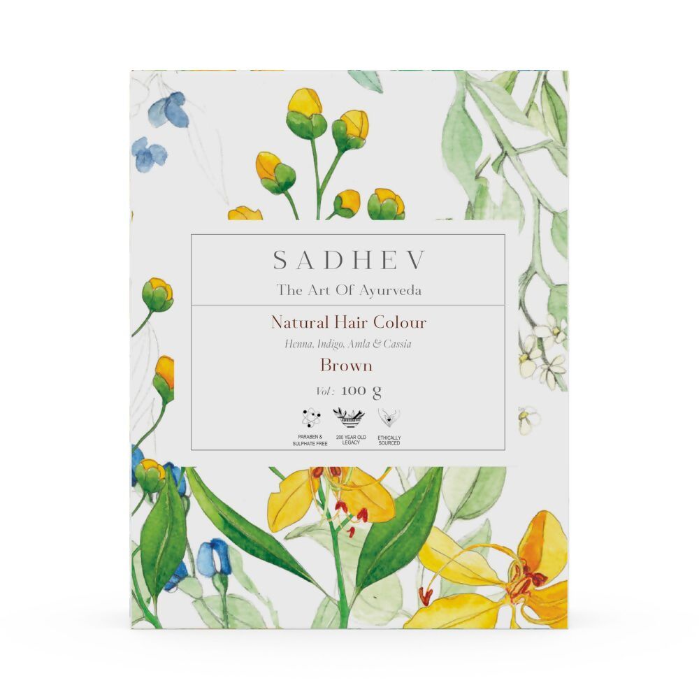 Sadhev Natural Hair Colour – Brown - Distacart