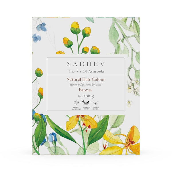 Sadhev Natural Hair Colour – Brown - Distacart