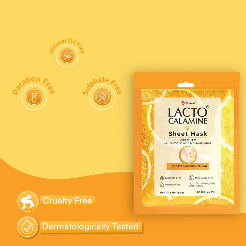 Lacto Calamine Vitamin C Face Sheet Mask