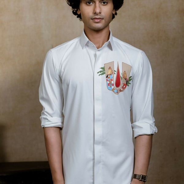 4Way White Chitra Srinivasa Shirt By Hilo Design