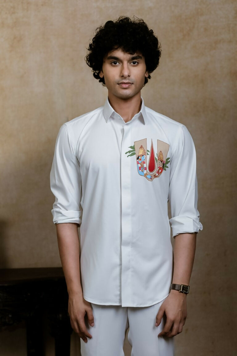 4Way White Chitra Srinivasa Shirt By Hilo Design - Distacart