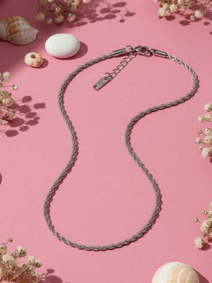 NVR Women German Silver Oxidised Chain - Distacart