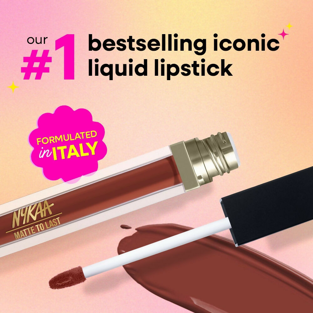 Nykaa Matte To Last ! Transferproof Liquid Lipstick - Chai -18 - Dista
