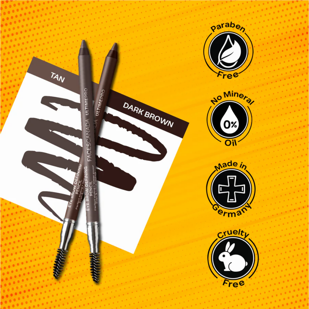 Faces Canada Ultime Pro Brow Defining Pencil - Deep Tan 01 - Distacart