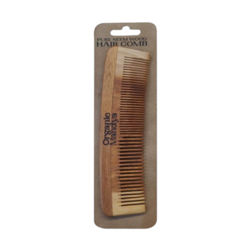 Organic Mandya Pure Neem-Wood Hair Comb Double Tooth - Distacart