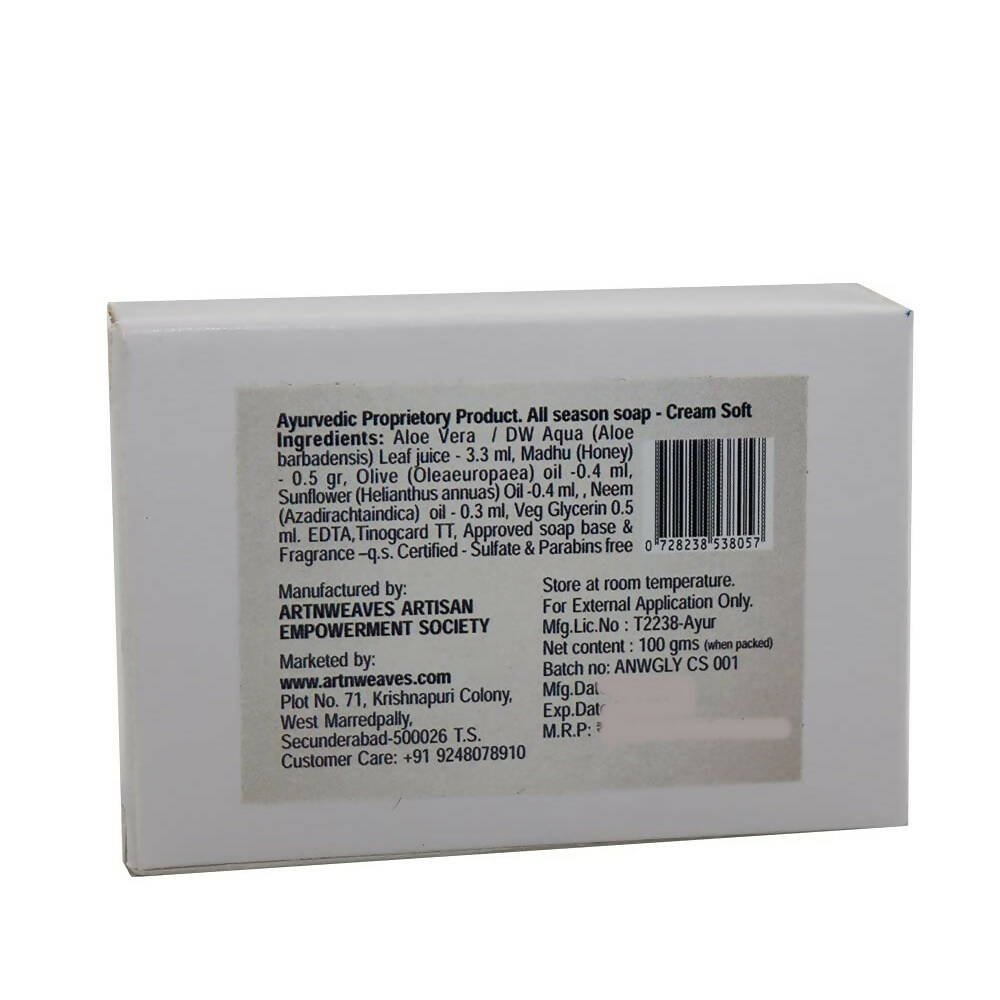 artNweaves Cream Soft Handmade Soap - Distacart