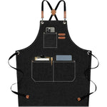 Thumbnail for Supvox Waterproof Home Apron - Kitchen And Workshop With Tool Pockets -Black - Dista