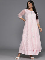 Thumbnail for Ahalyaa Women's Traditional wear Ethnic Dress - Pink - Distacart