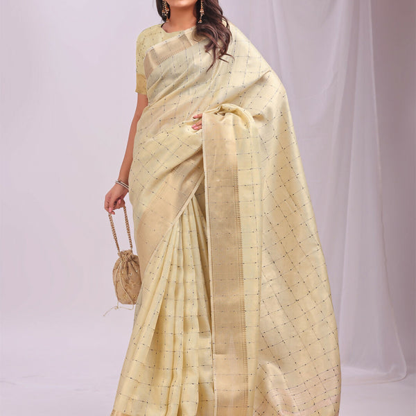 Astita Organza Gold Saree