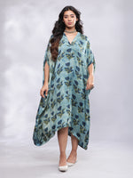 Thumbnail for BohoJazz Signature Modal Silk Floral Kaftan