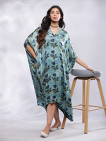 Thumbnail for BohoJazz Signature Modal Silk Floral Kaftan