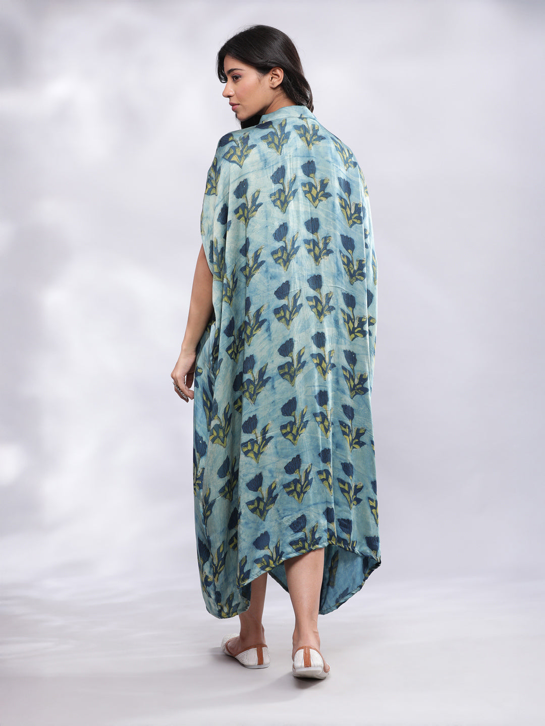 BohoJazz Signature Modal Silk Floral Kaftan