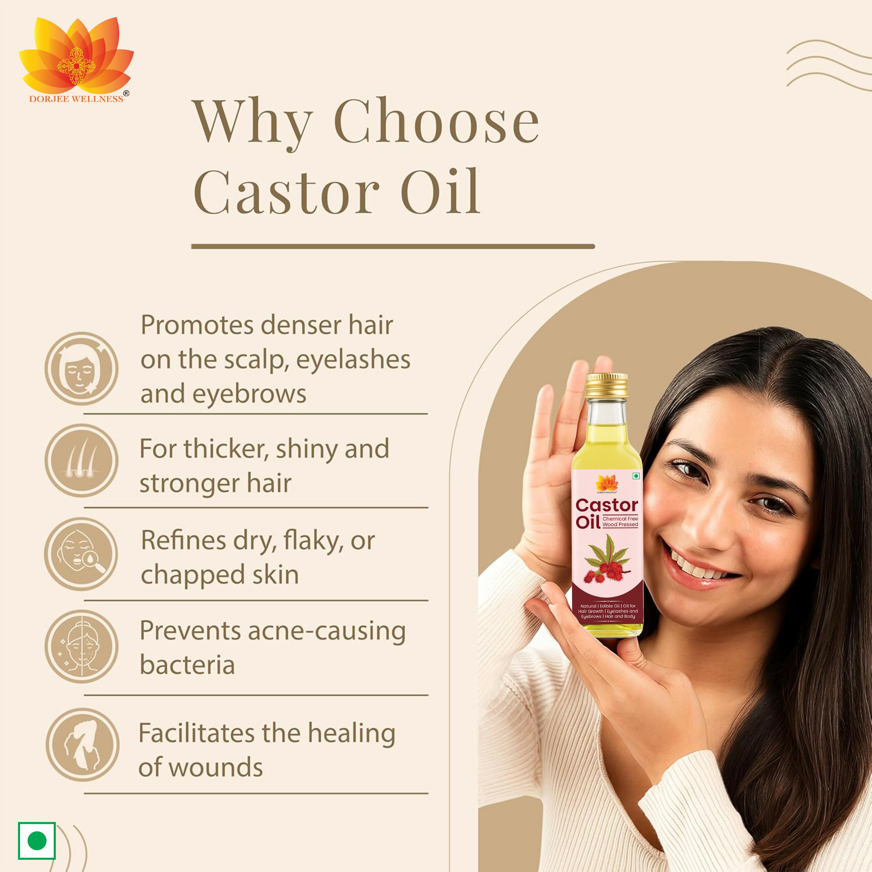 Dorjee Wellness Wood Pressed Castor Oil