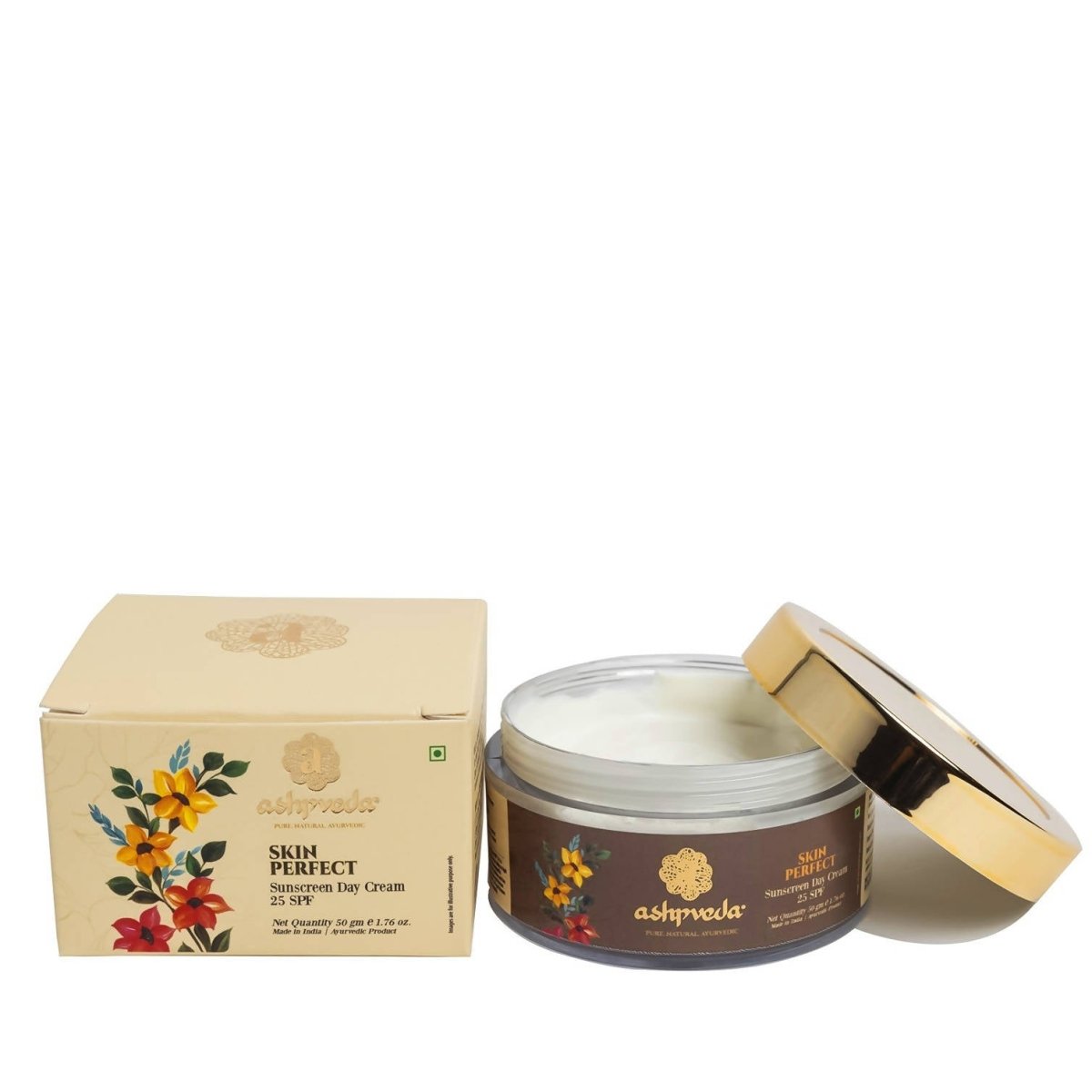 Ashpveda Skin Perfect Sunscreen Day Cream 25 SPF - Distacart