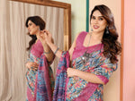 Thumbnail for Partywear Designer Pink Kota Doriya Fancy Saree - Dyuti - Distacart