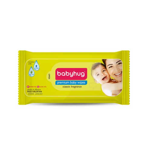 Babyhug Water Baby Wet Wipes with Classic Fragrance - Distacart