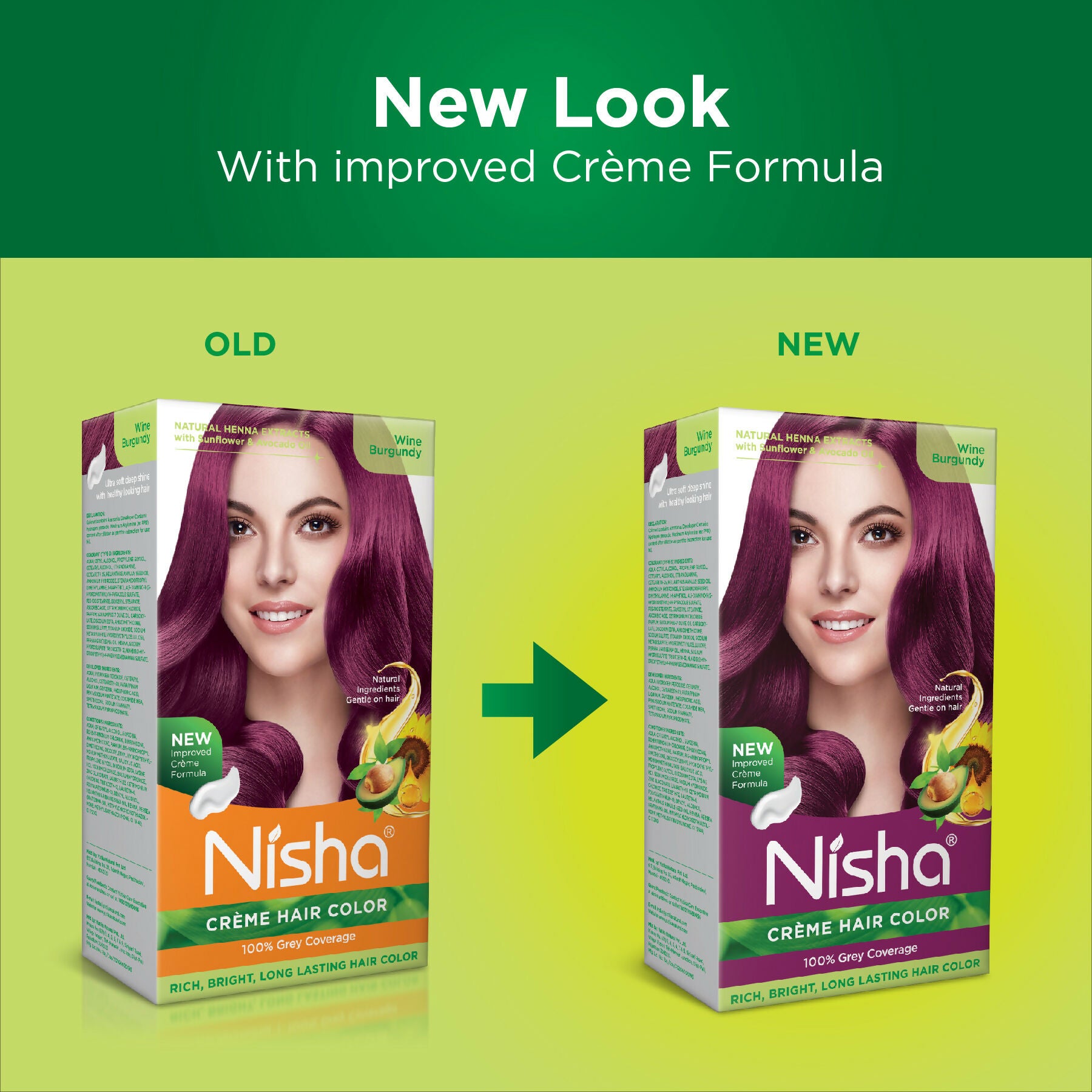 Nisha Creme Hair Color for Women - Wine Burgundy - Distacart