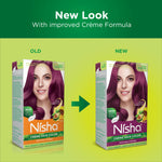 Thumbnail for Nisha Creme Hair Color for Women - Wine Burgundy - Distacart