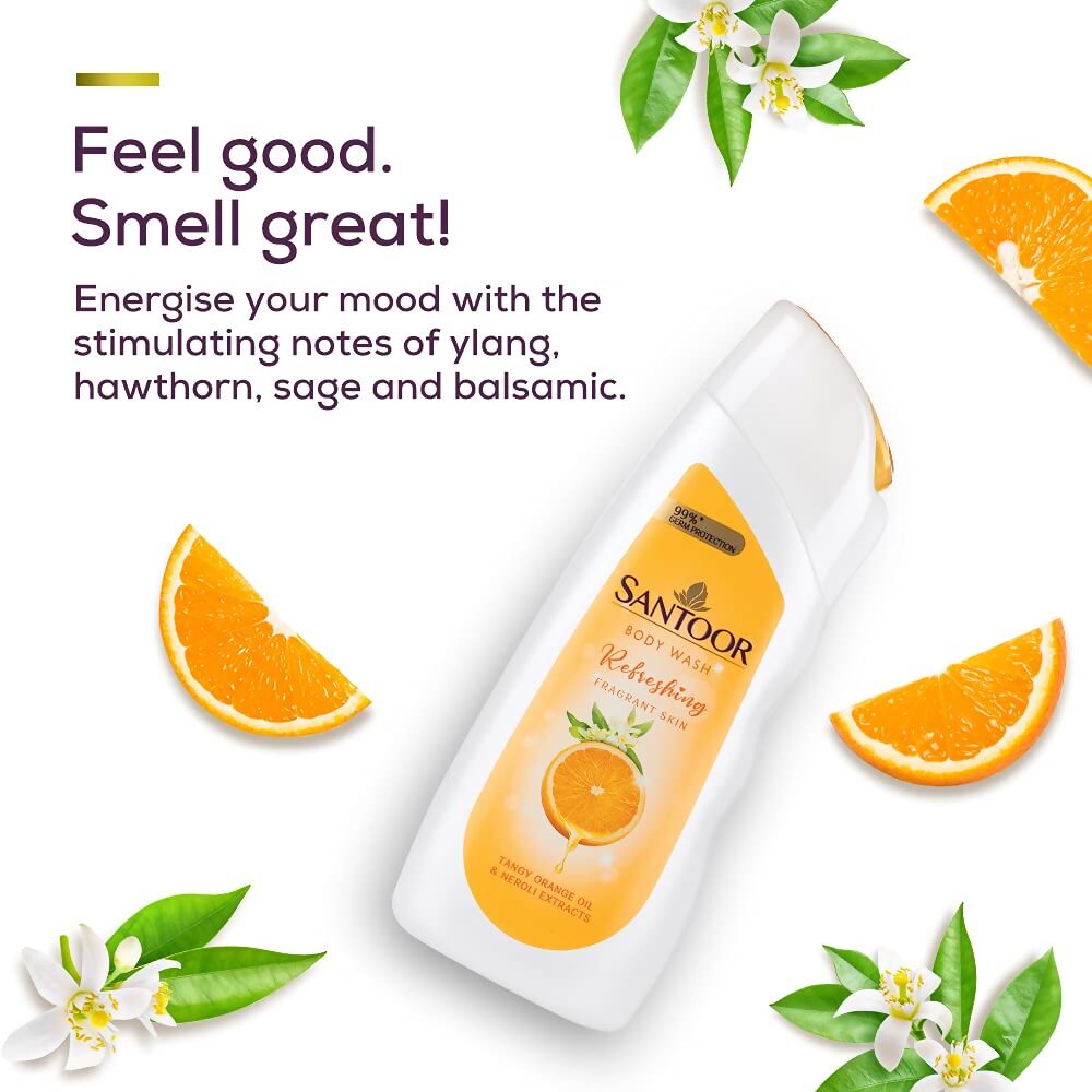 Santoor Refreshing Skin Body Wash - Distacart