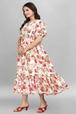 Thumbnail for Preksha Creation Women American Crepe Micro Gown - Red - Distacart
