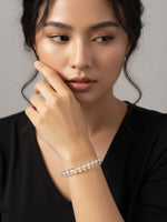 Thumbnail for NVR White Crystal Beaded Bracelet for Men & Women - Distacart