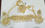 Thumbnail for Joban Fashion Hand Made High Quality Gold Plated Base Metal Alloy Kundan Stone Studded Kundan Jewellery Set - Distacart