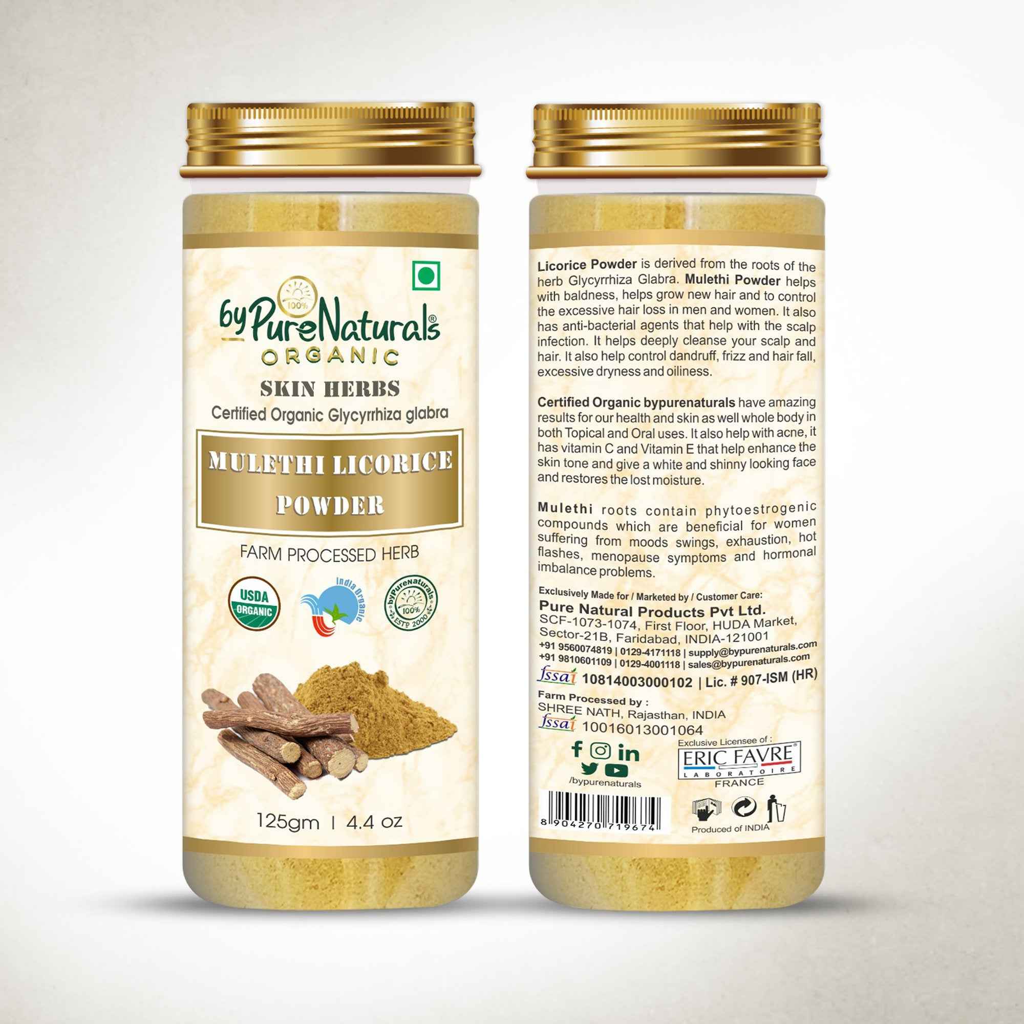 byPureNaturals Organic Mulethi Licorice Powder - Dista