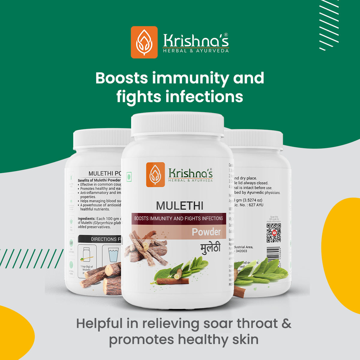 Krishna'S Herbal & Ayurveda Mulethi Powder - Distacart