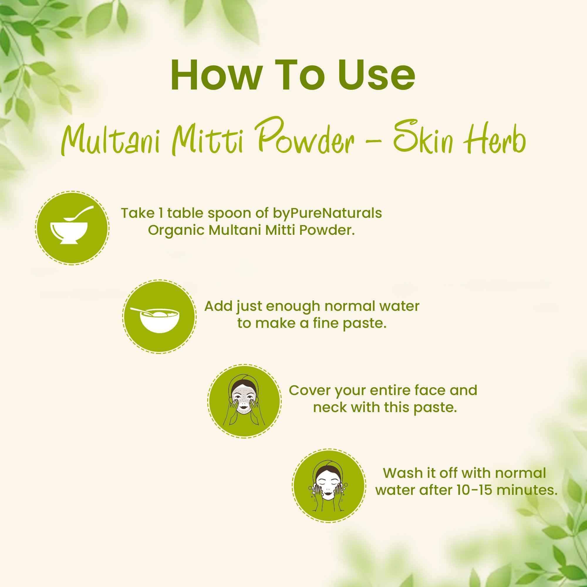 byPureNaturals Organic Multani Mitti Powder - Dista