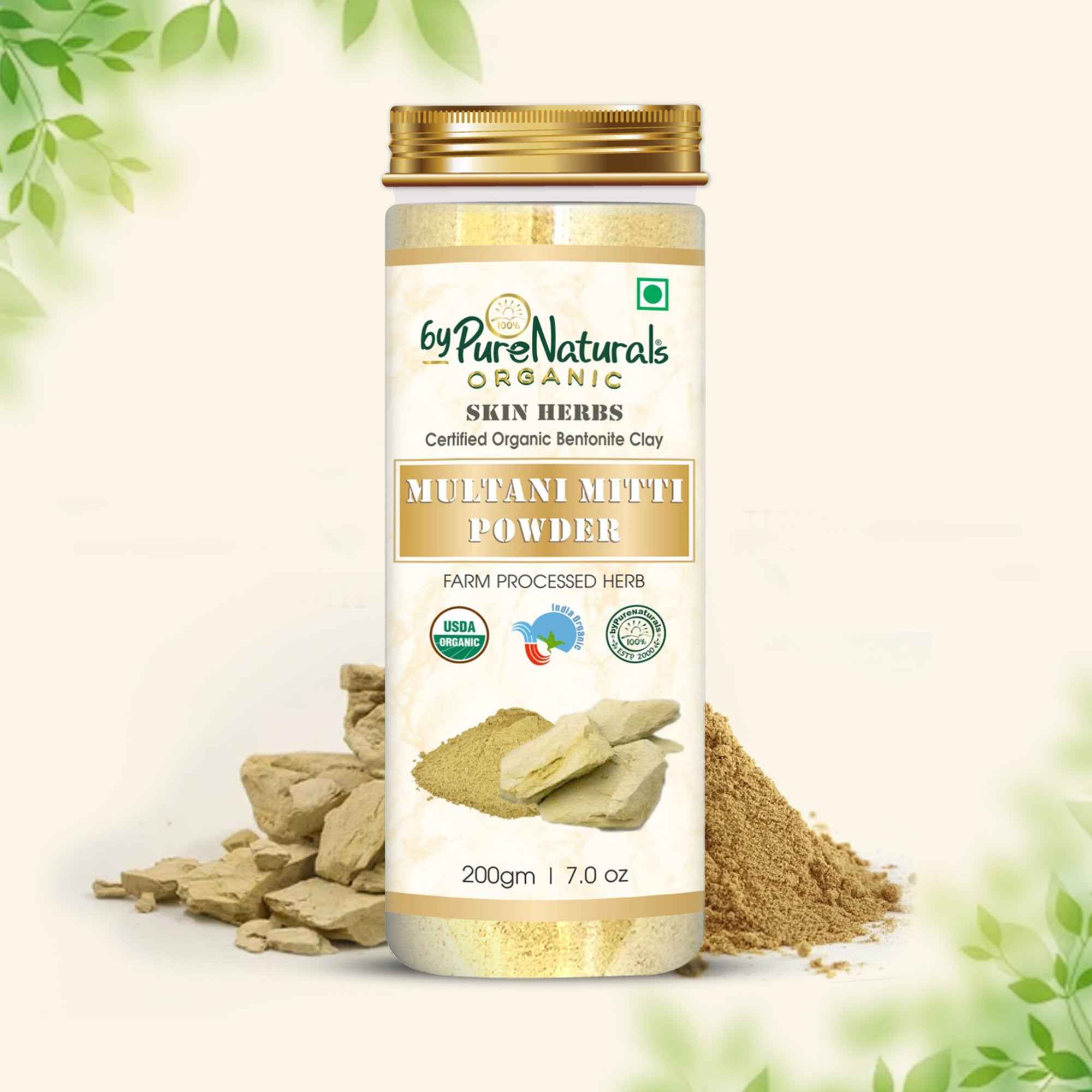 byPureNaturals Organic Multani Mitti Powder - Dista